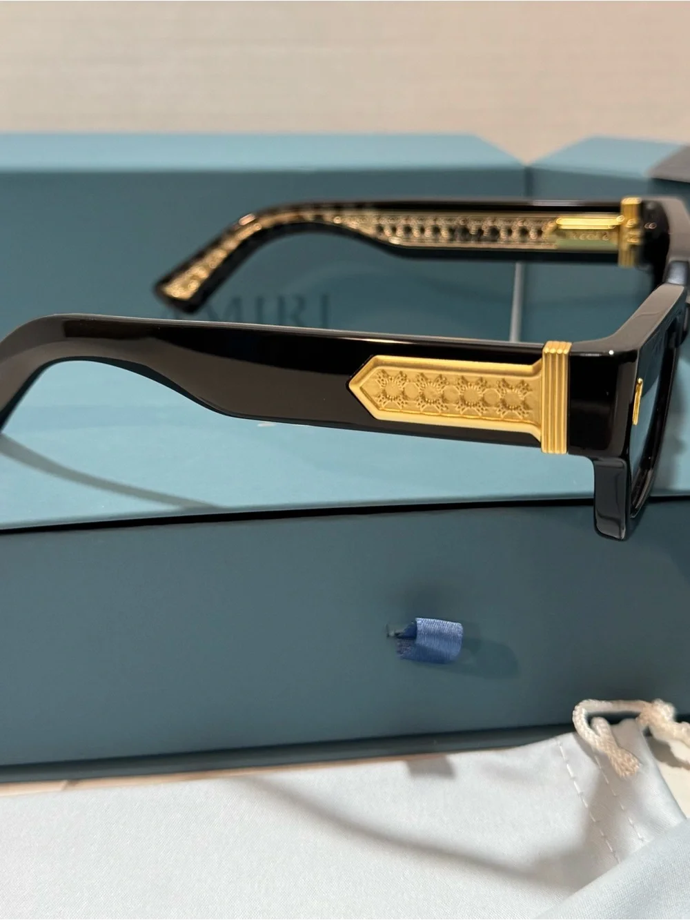 AMIRI Venice Black Sunglasses Unisex - Size 50□24-145
